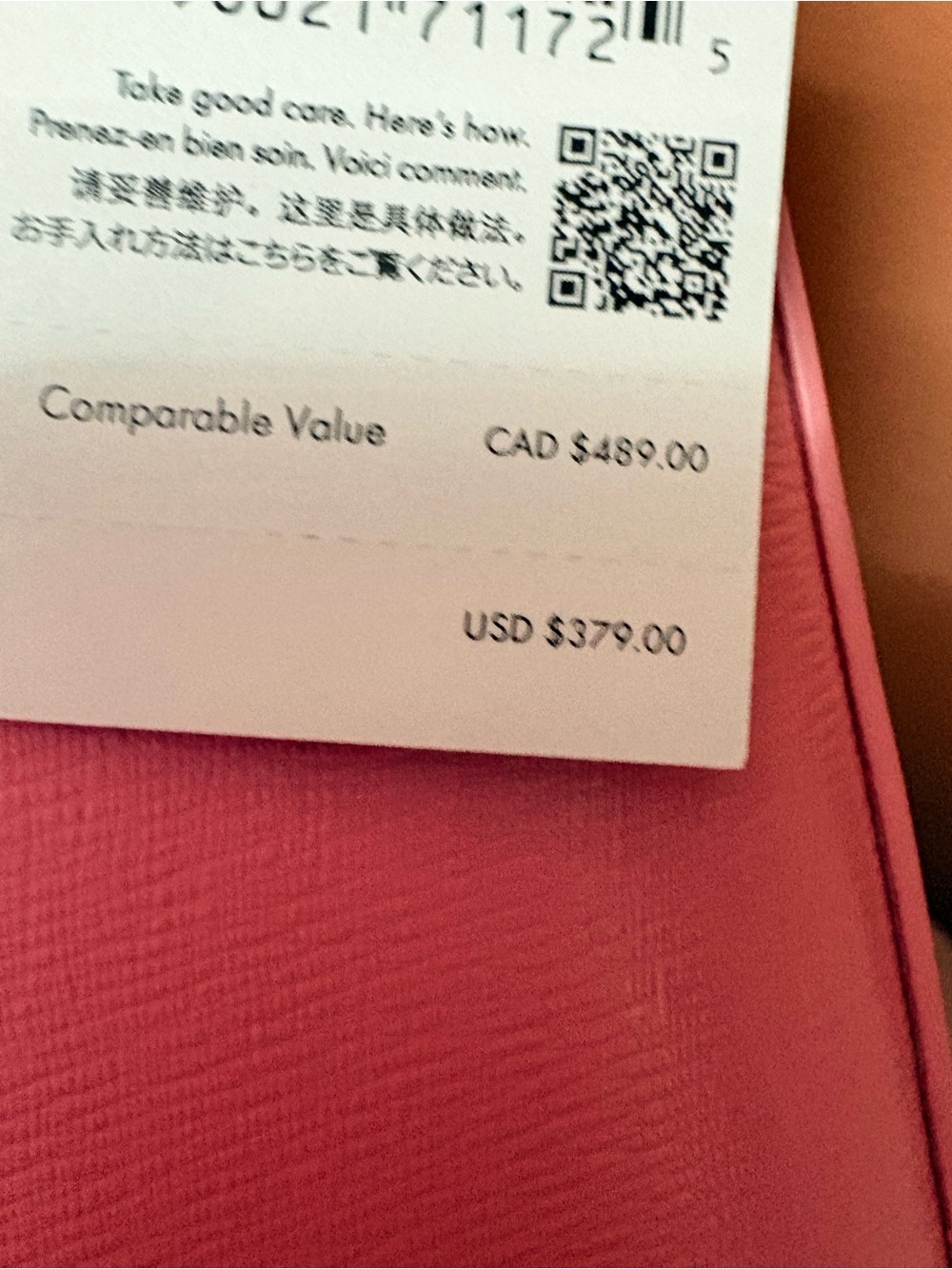kate spade Pink Embossed Cherry Shoulder Bag - Picture 4 of 5